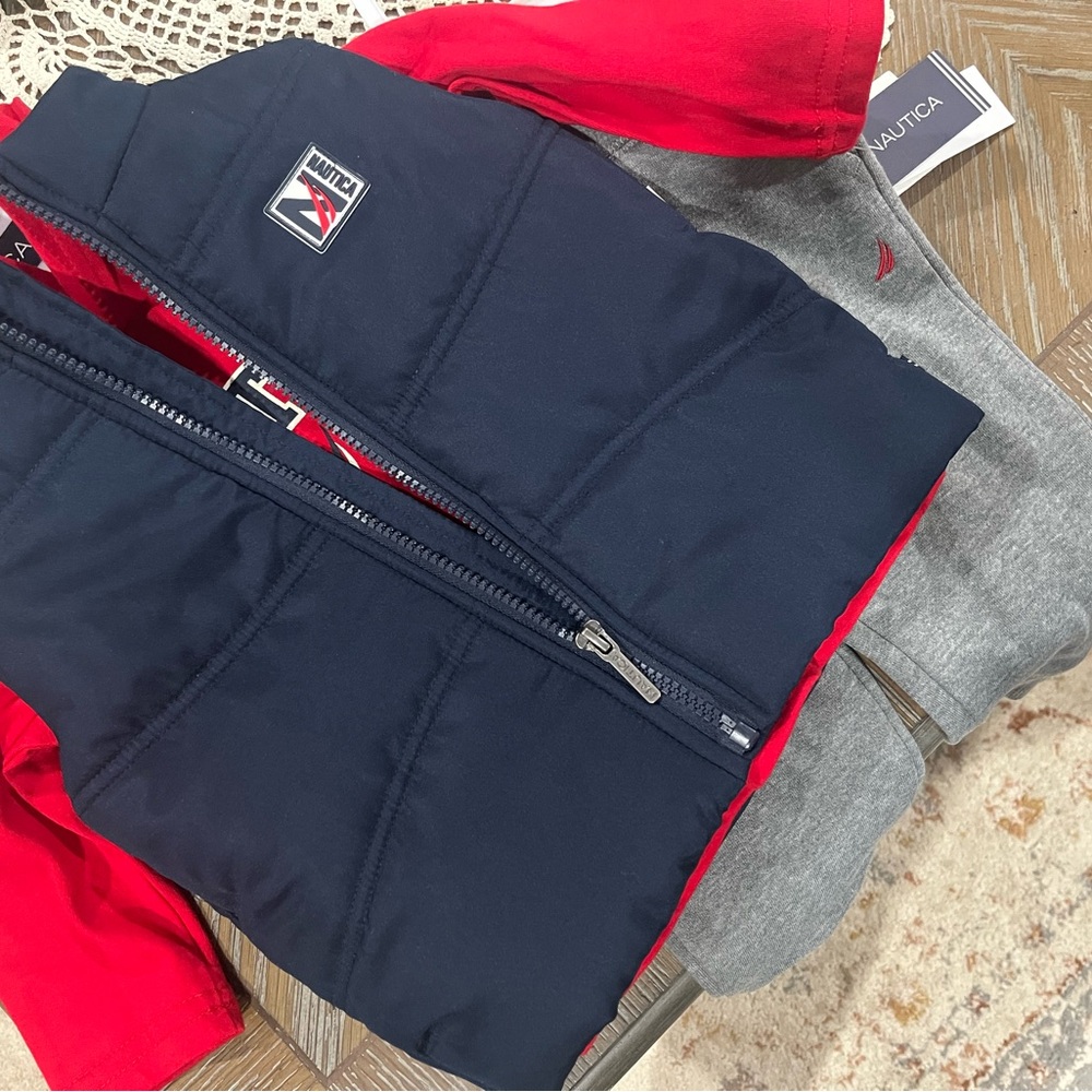 Nautica Kids Navy and Red Vest